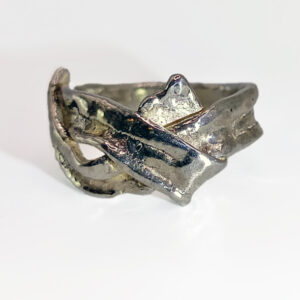 Handcrafted Icelandic Silver Wave Ring