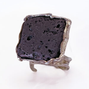 Handcrafted Lava Stone Ring