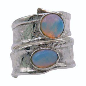 Northern Lights Double Opal Ring