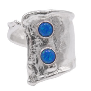 Blue Opal Statement Ring