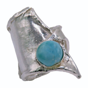 Aurora Borealis Larimar Ring